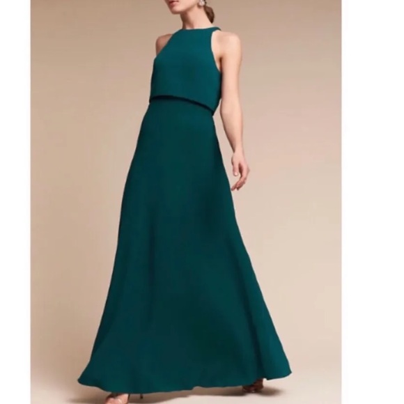 NWT BHLDN JILL STUART IVA CREPE MAXI DRESS SIZE 0 Z293-88